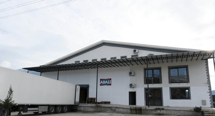 the  villa overlooks dramatic mountainous scenery